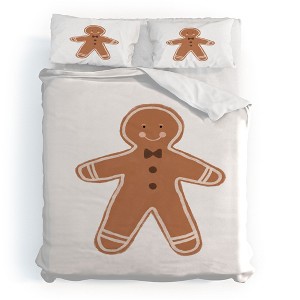 Orara Studio Gingerbread Man I Duvet Cover + Pillow Sham(s) - Deny Designs - 1 of 4