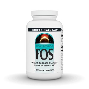 FOS Probiotics Enhancer 1000mg by Source Naturals, Inc.  -  200 Tablet - 1 of 3
