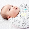 Love To Dream Swaddle UP Silky-Lux Swaddle Wrap - Kisses - 3 of 4