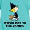 Girls' - Peanuts - Sally Halloween Witch Way To The Candy Fitted Short Sleeve Graphic T-Shirt - 2 of 4