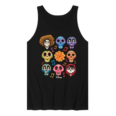 Men's - Coco - Musical Skulls Graphic Tank Top