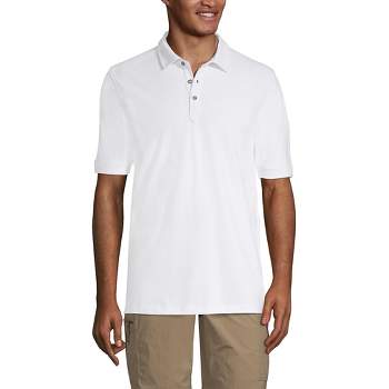 Lands' End Men's CoolMax Mesh Short Sleeve Polo Shirt