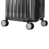Olympia USA Titan Expandable Hardside Checked Carry On Spinner Suitcase - Black - 4 of 4