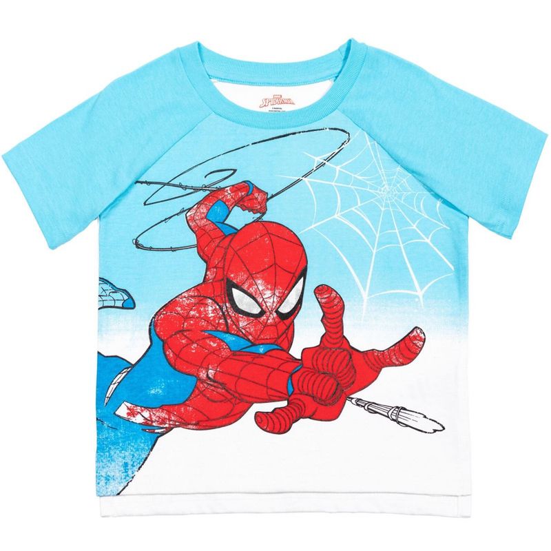 Marvel Avengers Spiderman 3 Pack T-Shirts, 3 of 9