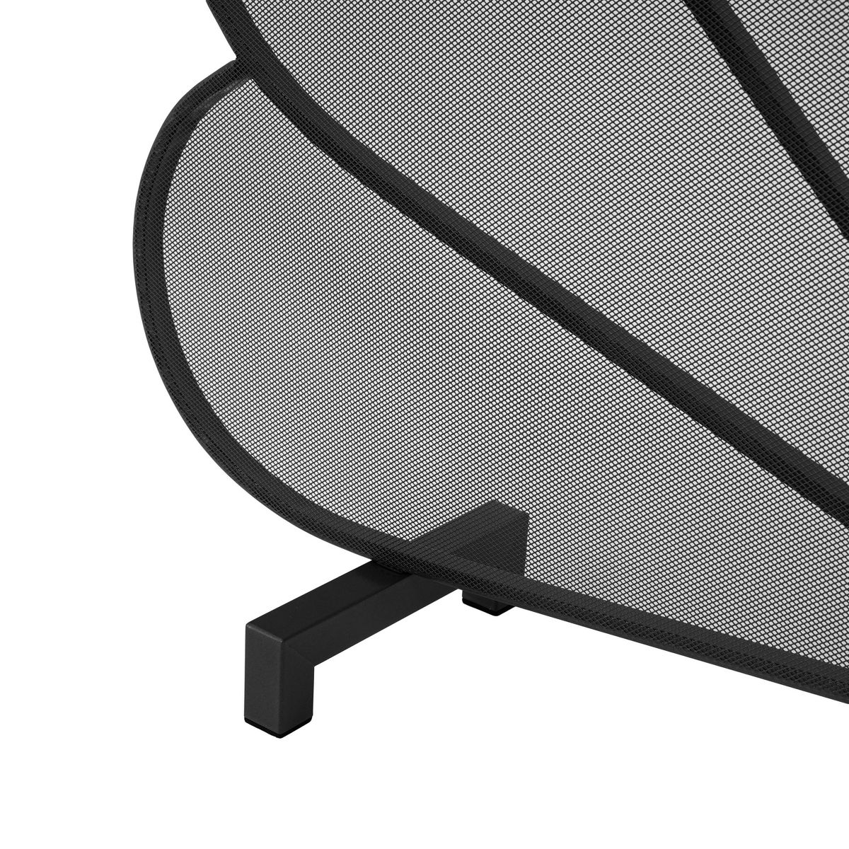 Christopher Knight Home Joren Modern Iron Freestanding Fireplace Screen with Fan‑Shaped Peacock Design - thumbnail 8