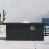 Modern Concrete Outdoor Fire Pit Table with Stainless Steel Burner and Propane/Natural Gas Compatibility - 2 of 4