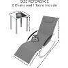 WhizMax Modern Outdoor Lounge Set with Armrest Adjustable Chairs and Side Table, Patio Recliner for Deck, Balcony, Lawn - 3 of 4