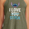 Women's - Lilo and Stitch - I Love Stitch Graphic High Neck Tank - 2 of 3