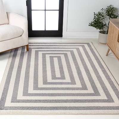 JONATHAN Y Bandol Modern Classic Mitre Stripe Area Rug