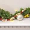 Ornativity Popcorn and Cranberry Wooden Garland – 9 ft - 4 of 4