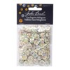 John Bead Flat Round Plastic Loose Sequins Hologram with Hole Craft Embellishments Champagne 10mm 450 Pieces - 4 of 4