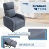 Manual Recliner Chair for Adults,Linen Fabric Upholstered Chair with High Backrest,Retractable Footrest& SidePocket, for Nursery Bedroom Living Room - 4 of 4
