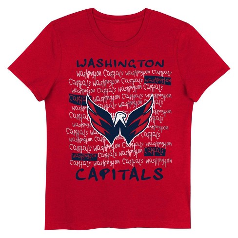 NHL Washington Capitals Girls' Crew Neck T-Shirt - image 1 of 1