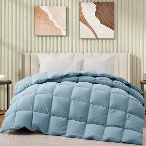 Peace Nest All-Season Medium Weight White Goose Feather Down Comforter Duvet - 1 of 4