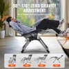 VEVOR Zero Gravity Chair, 26 inch Zero Gravity Recliner Lounge Chair for Indoor and Outdoor, Adjustable Anti Gravity Chair, 500 lbs, Gray - 4 of 4