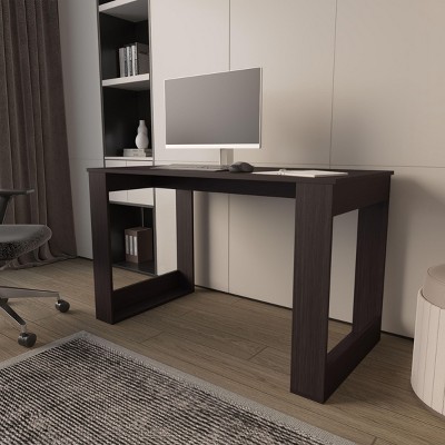 INFURNIC Desks Writing Computer Desk with Ample Work Surface and Scratch Resistant Top Easy Assembly, Black, 23.6"*47.2"*28.7"