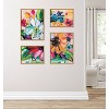 Kate & Laurel All Things Decor (Set of 4) Sylvie Wild Growth Framed Canvas Wall Art Set by Rachel Christopoulos: Modern Botanical Digital Art - 3 of 4