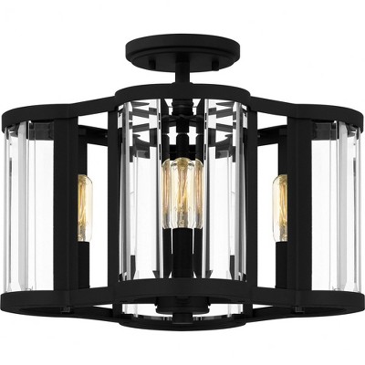 Quoizel Lighting 4 - Light Semi-Flush Mount in  Matte Black