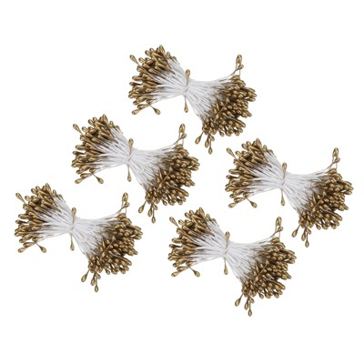 Unique Bargains Handmade Flexible Durable Artificial Flower Stamen 3mm 750 Pcs