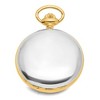 Black Bow Jewelry Swingtime Two-tone Brass Mechanical Double Cover Pocket Watch - 4 of 4