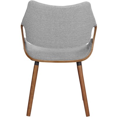 Westin Mid-Century Gray Fabric Dining Chair with Beech Wood Legs