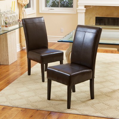 GDFStudio Percival Contemporary Upholstered T-Stitch Dining Chairs (Set of 2)