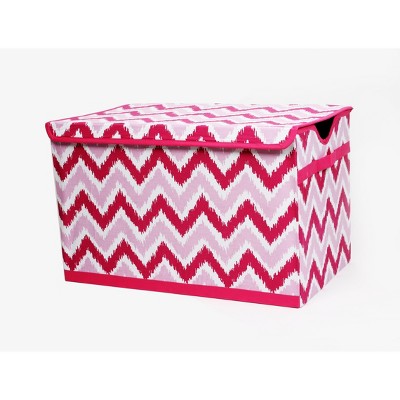 Bacati - Mixnmatch Pink Zigzag Ikat Toy Chest : Target