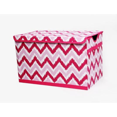 Bacati - MixNMatch Pink Zigzag Ikat Toy Chest