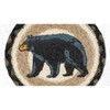 Earth Rugs Mama Bear Round Large Coaster 7"x7" – Rustic Woodland Cabin Table Accessory - 2 of 3