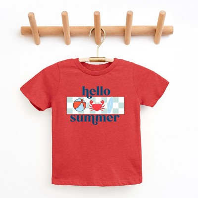 The Juniper Shop Hello Summer Checkered Youth Short Sleeve Tee