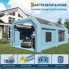 Coucheta Inflatable Paint Booth 26x15x11 FT with Dual 950+370W Blowers, Large Spray Tent for Car Painting, Motorcycle, Garage Furniture & DIY Parts - 4 of 4
