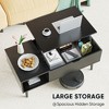 Lift Tabletop Coffee Tables for Living Room with Storage Shelf and Hidden Compartment - 3 of 4