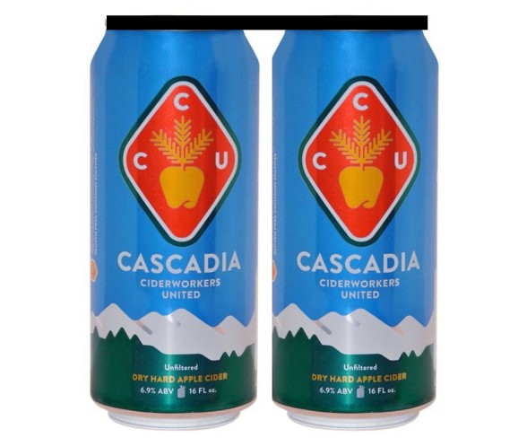 Cascadia Ciderworkers United&#174; Dry Cider - 4pk / 16oz Cans