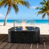 Tabletop Fire Pit with Glass Wind Guard – Portable Outdoor Fireplace for Patio, Deck, or Backyard - 4 of 4