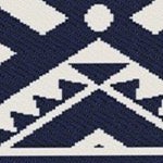 blue, white rhombus border