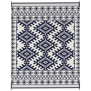 Aghana Digitals Foldable Reversible Outdoor Rug, 9'x18' Polypropylene Waterproof with Carry Bag, - 1 of 4