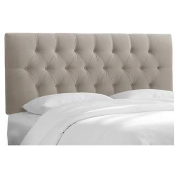 Skyline Furniture Edwardian Tufted Headboard Microsuede