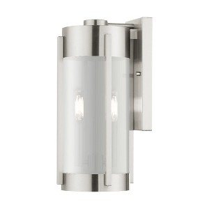 Livex Lighting Sheridan 2 - Light Wall Light in  Brushed Nickel - 1 of 2
