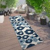 World Rug Gallery Palermo Modern Floral Indoor/Outdoor Area Rug - 2 of 4