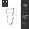 Viski Citrus Peeler, Stainless Steel Cocktail Garnish Citrus Zester, Professional Grade Bar Tools - 3 of 4