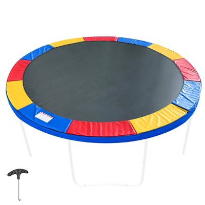 Yescom Trampoline Mat & Pad Replacement Kit with 72V-Ring Fits 14 ft Trampoline Frame Multi-color