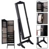 Tangkula Lockable Armoire Mirrored Jewelry Cabinet Dressing Storage Box Organizer - 3 of 4