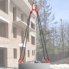 VEVOR Chain Sling, 5/16 inch x 10 ft Lifting Chains with Hooks, G80 Engine Chain Hoist Lifts, 11000 lbs/5 Ton Capacity, Black&Red - 2 of 4