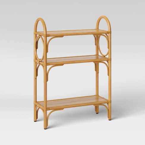 Small rattan store shelf