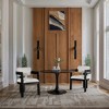 Meridian Furniture,Sacha Linen Textured Fabric Dining Chair, Set of 2 - 2 of 4
