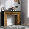 TopComfy End Tables 47in Modern Wood Console Table Entryway Table Sofa Table Entrance Table Furniture for Living Room, Gray, 49.4"*35.4"*29.6" - 3 of 4
