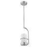 Chloe Lighting Penelope Contemporary 1 Light Brushed Nickel Ceiling Mini Pendant 7" Wide - 3 of 4