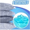 TruHealth 4 Pack Small Reusable Ice Packs for Lunch Box, Bag or Cooler, Long Lasting, BPA Free, Grey Prints - 3 of 4