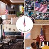 Yescom 8Ft Indoor Flag Pole Kit Eagle Topper Aluminum Gold Pole with Base 3x5Ft US Flag for Office School City Hall 2Pcs - 3 of 4
