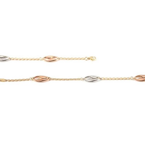 Cartier White, Yellow and Rose Gold Trinity Bracelet